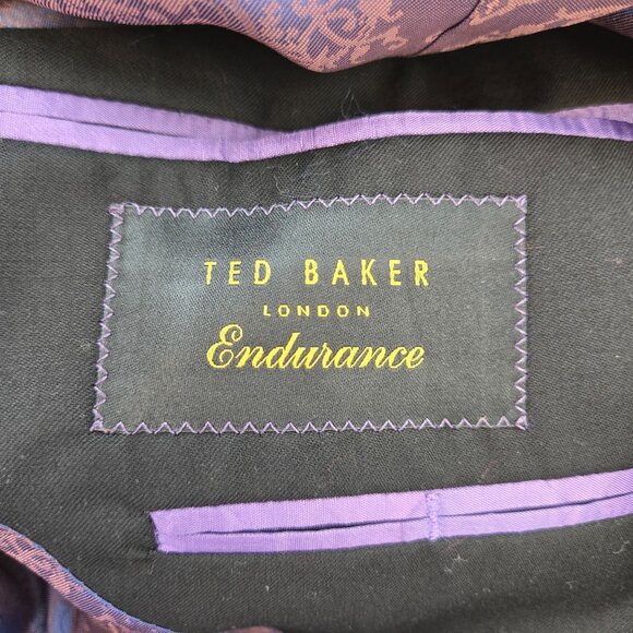 Ted Baker London Endurance 100% Wool Two Button Sport Coat Jacket Size 42R - Picture 3 of 6